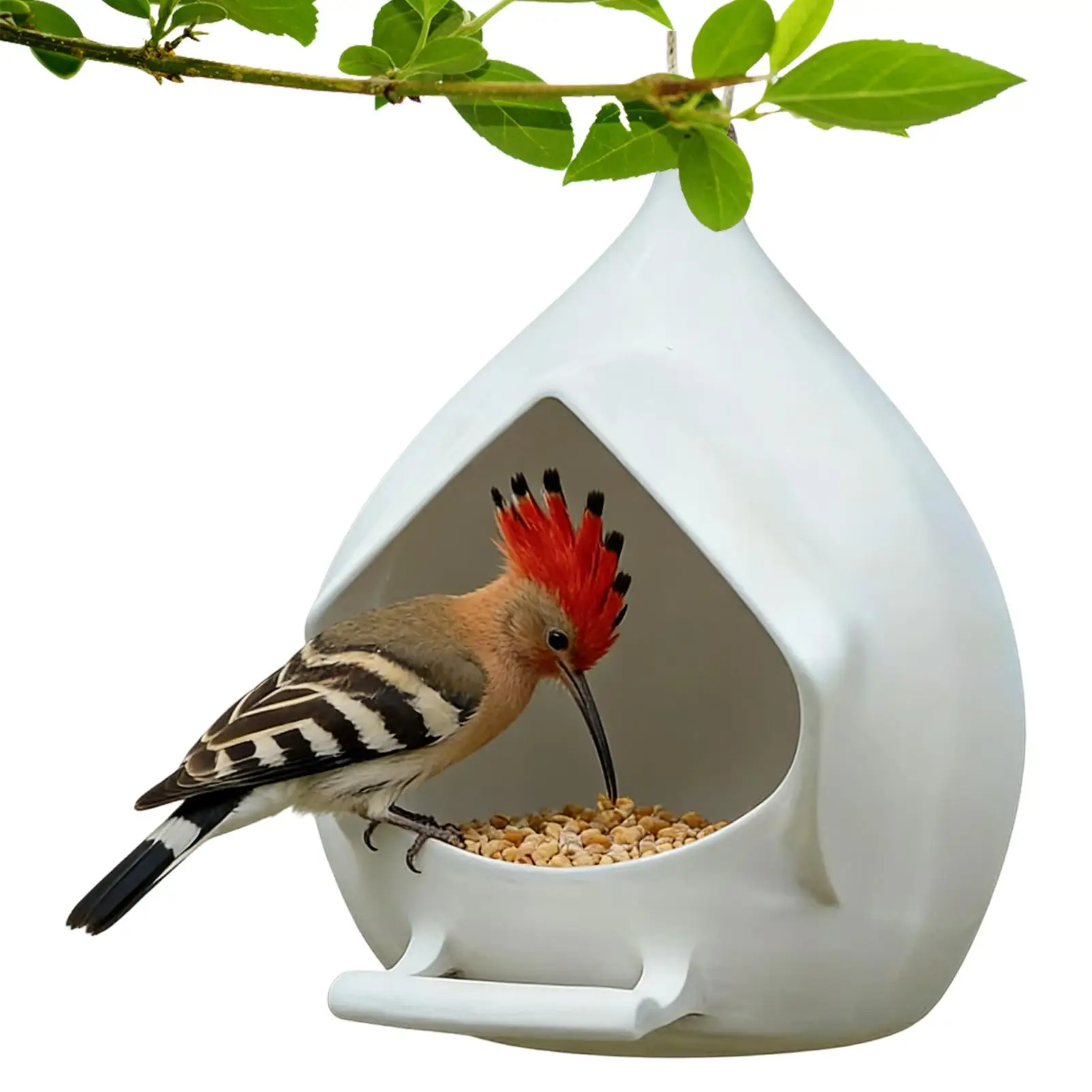 3D-gedruckter Vogelfutterspender für den Außenbereich, kleiner Regenfester Futterspender für Kolibris, Hängender Futterspender, Kleintierunterstand mit Ablaufloch