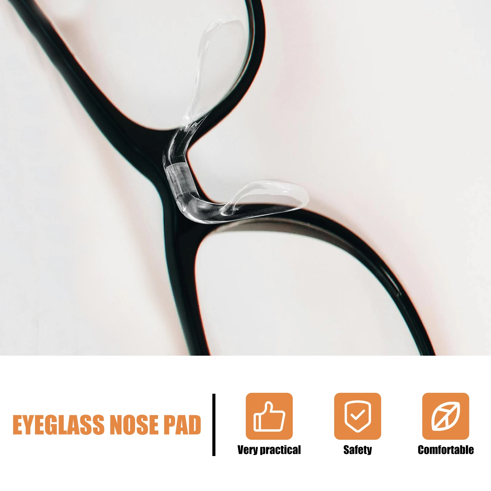 

4 Pcs Glasses Nose Pad Clip One-piece Eyeglasses Frame Pads Fixing Kit Anti Slip Support