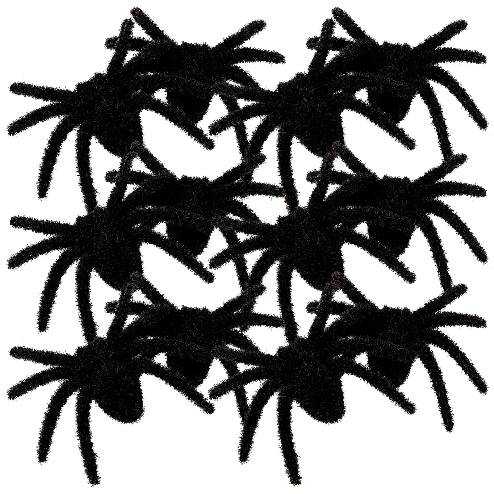 

12pcs Black Creepy Furry Spider Props Realistic Halloween Decorations Indoor Outdoor Party Supplies ScarySpider