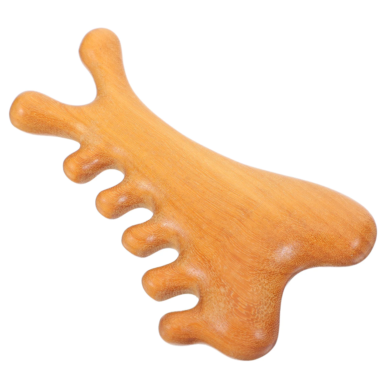 

Six-Claw Wooden Massage Stick Ergonomic Long Handle For Meridian Relaxation Circulation Multi-Functional Body Therapy Tool