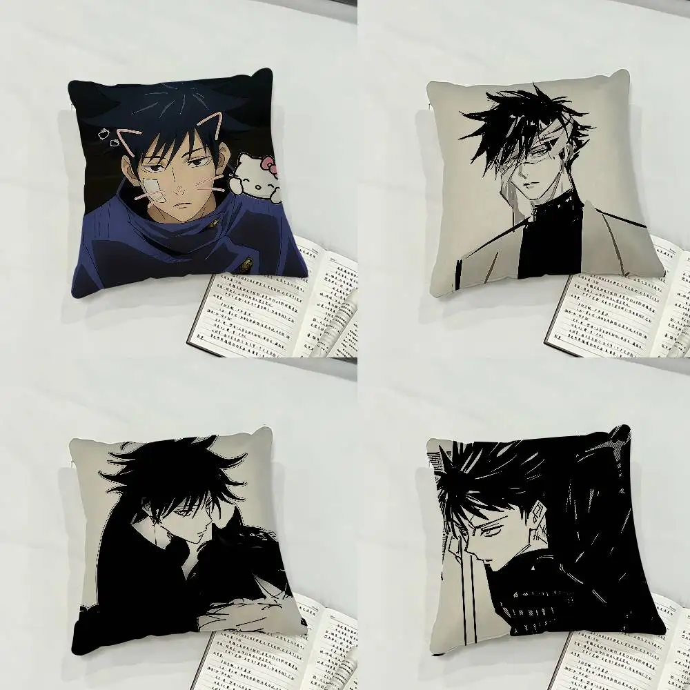 M-MEGUMIS F-FUSHIGUROS Case Plush Fabric Soft Pillowcase Double Sided Print Cushion Cover Household Gifts