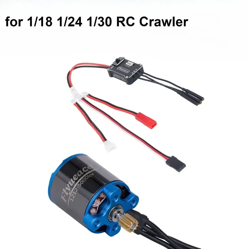 25A ESC 1212-5000KV Outer Rotor Motor Brushless Combo for 1/18 1/24 1/30 RC Crawler