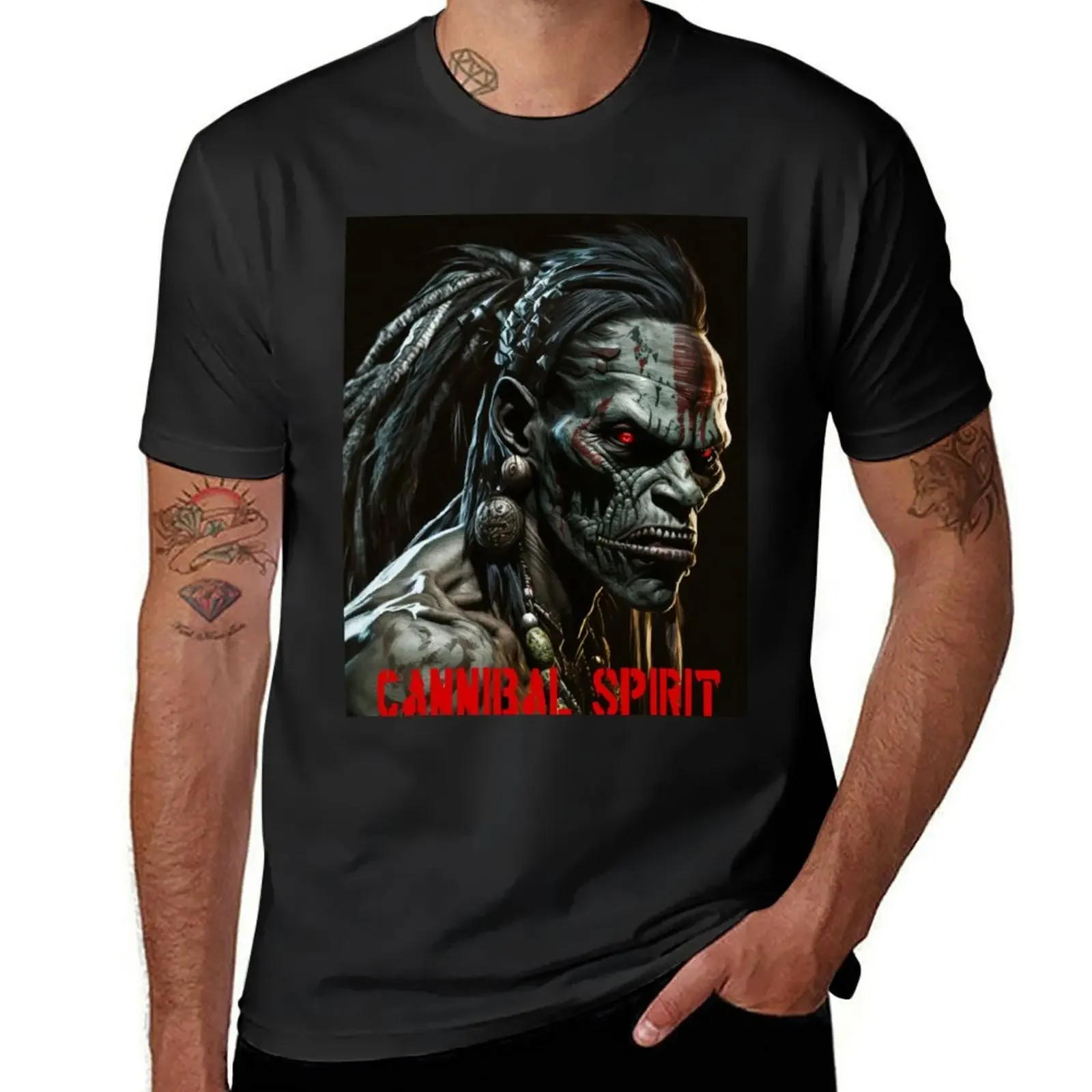 Cannibal Spirit (v2) T-Shirt plus size tops vintage graphic tee anime custom t shirt men clothings