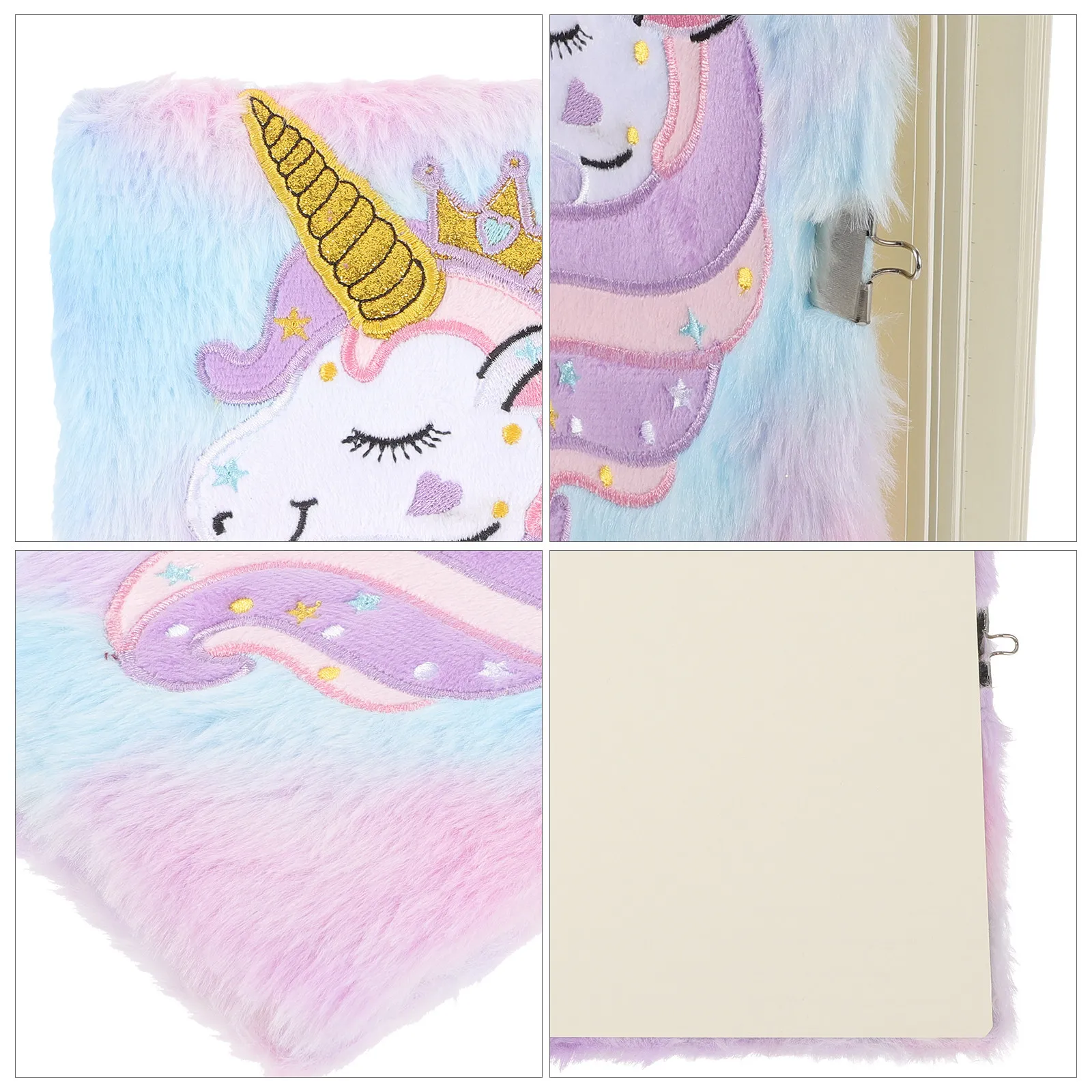 Adorable Cartoon Notepad with Smooth Paper Portable Lock Design for Girls Students Daily Journal Poetry Sketchbook Gift Idea