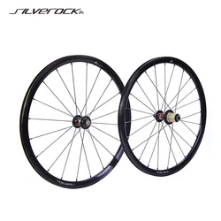 SILVEROCK-XR240 Novatec Hub Alloy Wheels 8-11Speed, 20Inch 406 451, Caliper V Brake for Dahon Fhon Bicycle Folding Bike Wheelset