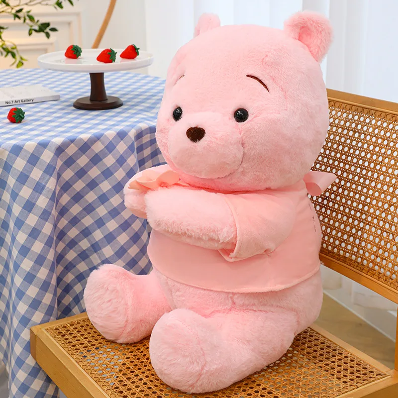 2023 Disney Pink Winnie the Pooh Plüschtiere niedlich große Stofftiere Cartoon gefüllt Anime Plüsch Big Bear Puppe Kind für Geschenke