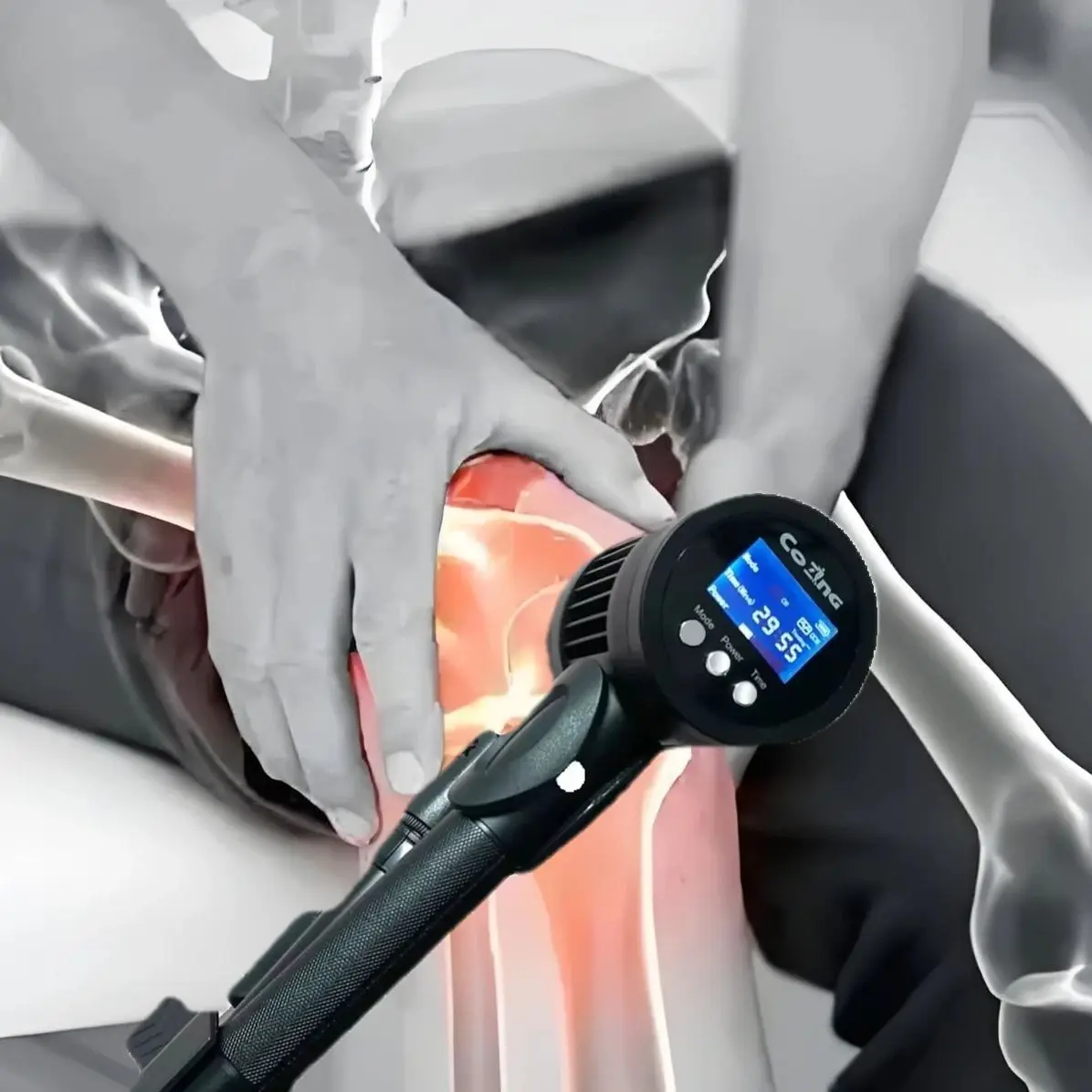 

Аппарат для физиотерапии холодным лазером COZING для облегчения боли в суставах, лечения растяжений плеч, коленей и спины