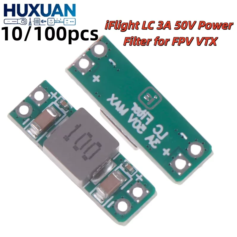 IFlight LC Filter Module 3A 50V Built-in Reverse Polarity Protection, RC FPV Freestyle Drone Accessory for Camera AV Transmitter
