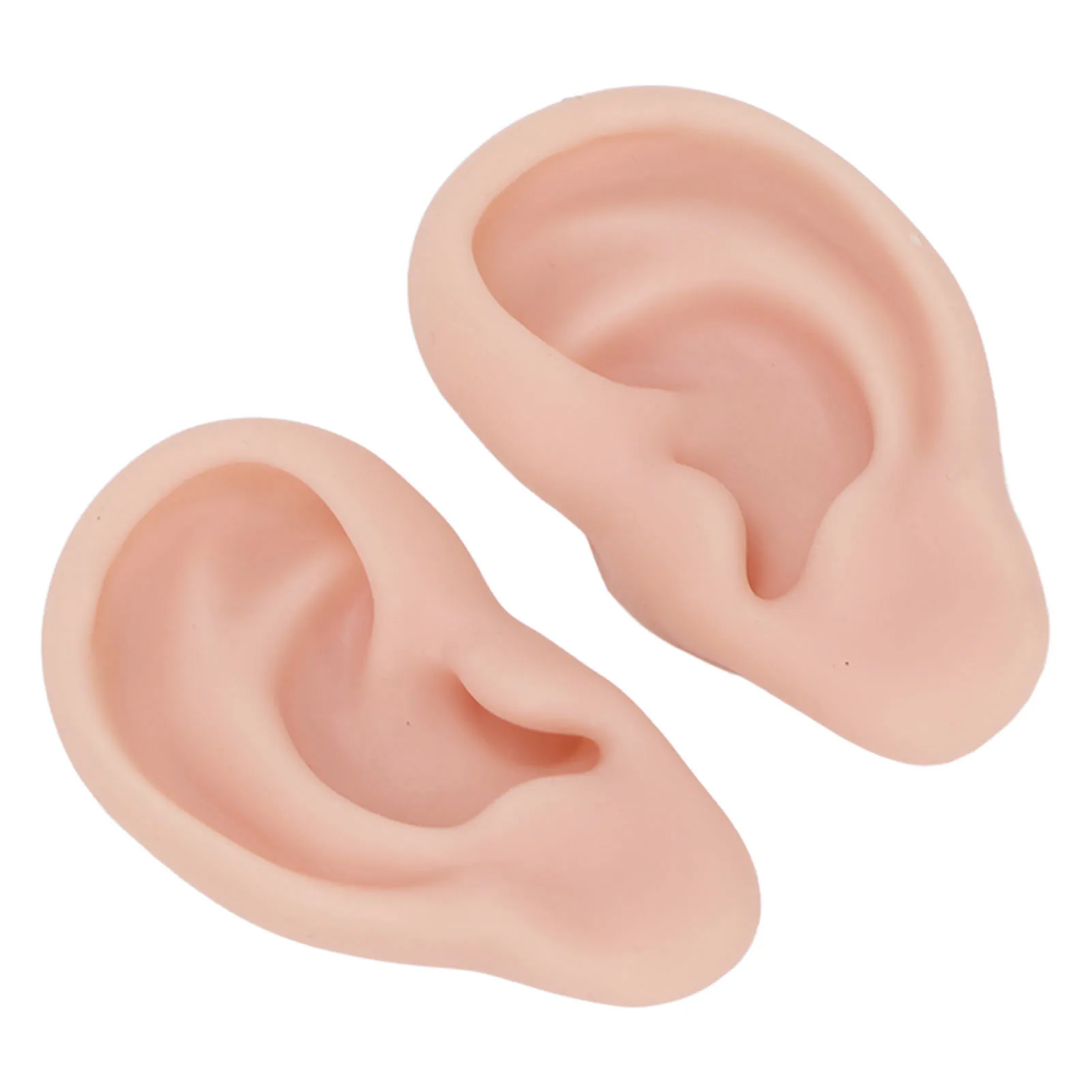 1 Paar Silikon-Ohrmodell, weiches, flexibles Simulations-Ohrmodell für Ohrringe, Display, Ohrpiercing, Übung, weiches Silikon-Ohrmodell – Detail 9