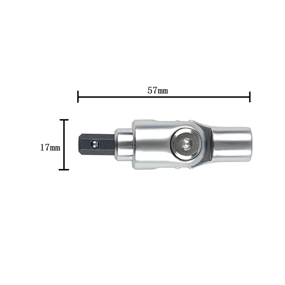 Angle Drill Chuck 180 Degree Attachment Hex Socket Adapter Rotatable Screwdriver Bit Holder Extension Rod Screw Drill Tip Tools