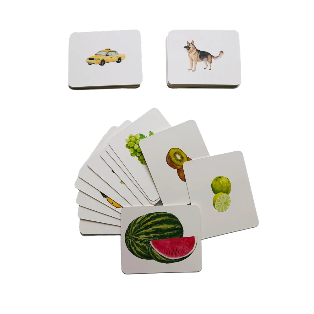 

Montessori Language Cards Fruit/ Farm Animals/ Transportation Sorting and Matching Activitie Cognitives Game Early Learning Toys