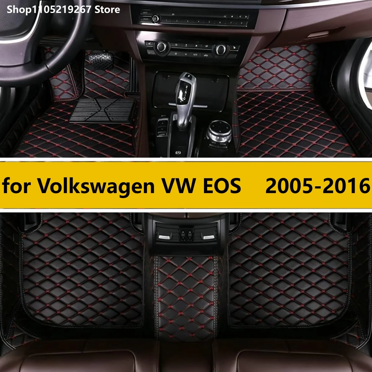 

Car floor mats for Volkswagen VW EOS 2005-2016 2006 2007 2008 2009 2010 2011 2012 Custom auto foot Pads interior accessori