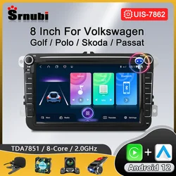 Android Autoradio Carplay Per Volkswagen Passat b6 b7 golf 5 6 Polo Jetta Skoda Autoradio Lettore multimediale GPS WiFi BT 5.0 RDS