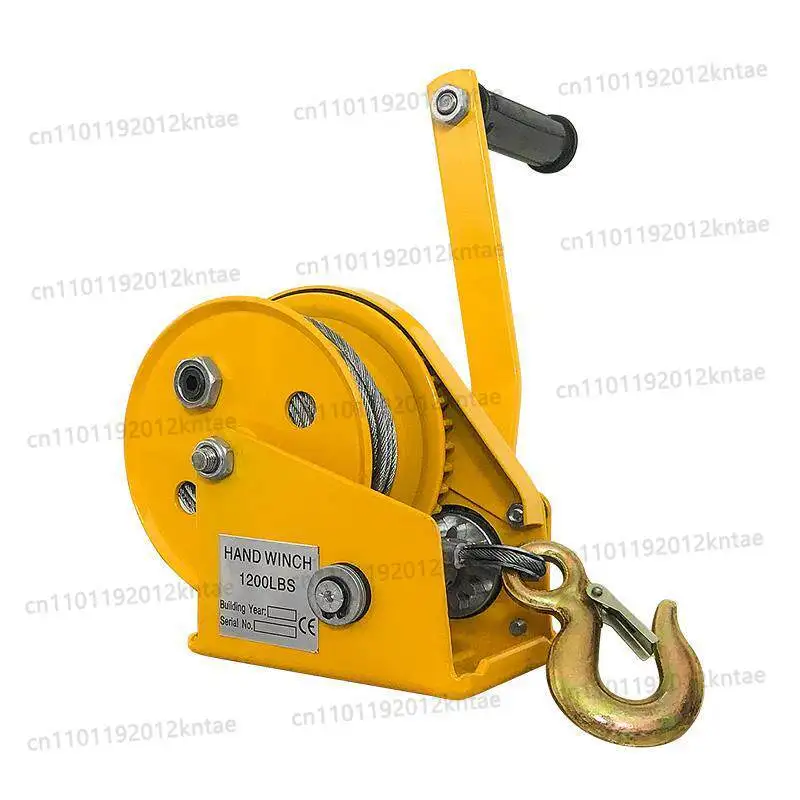 Hand winch self-locking hand winch 1200 pounds 1800 pounds manual traction winch crane small hoist