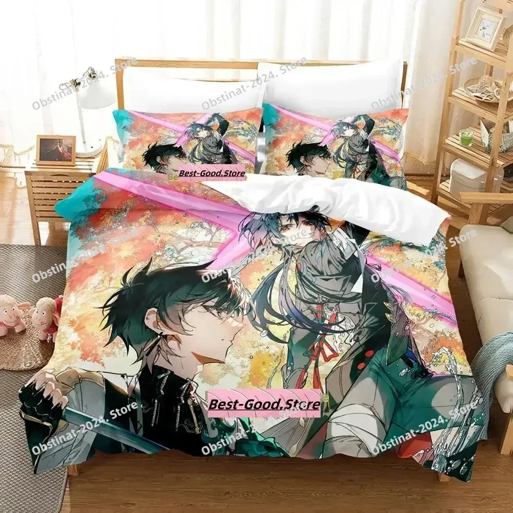 

Game Honkai Star Rail Bedding Set Printed With Pillowcase Bed Duvet Cover Soft Single Double Queen Super King Size Single Twin