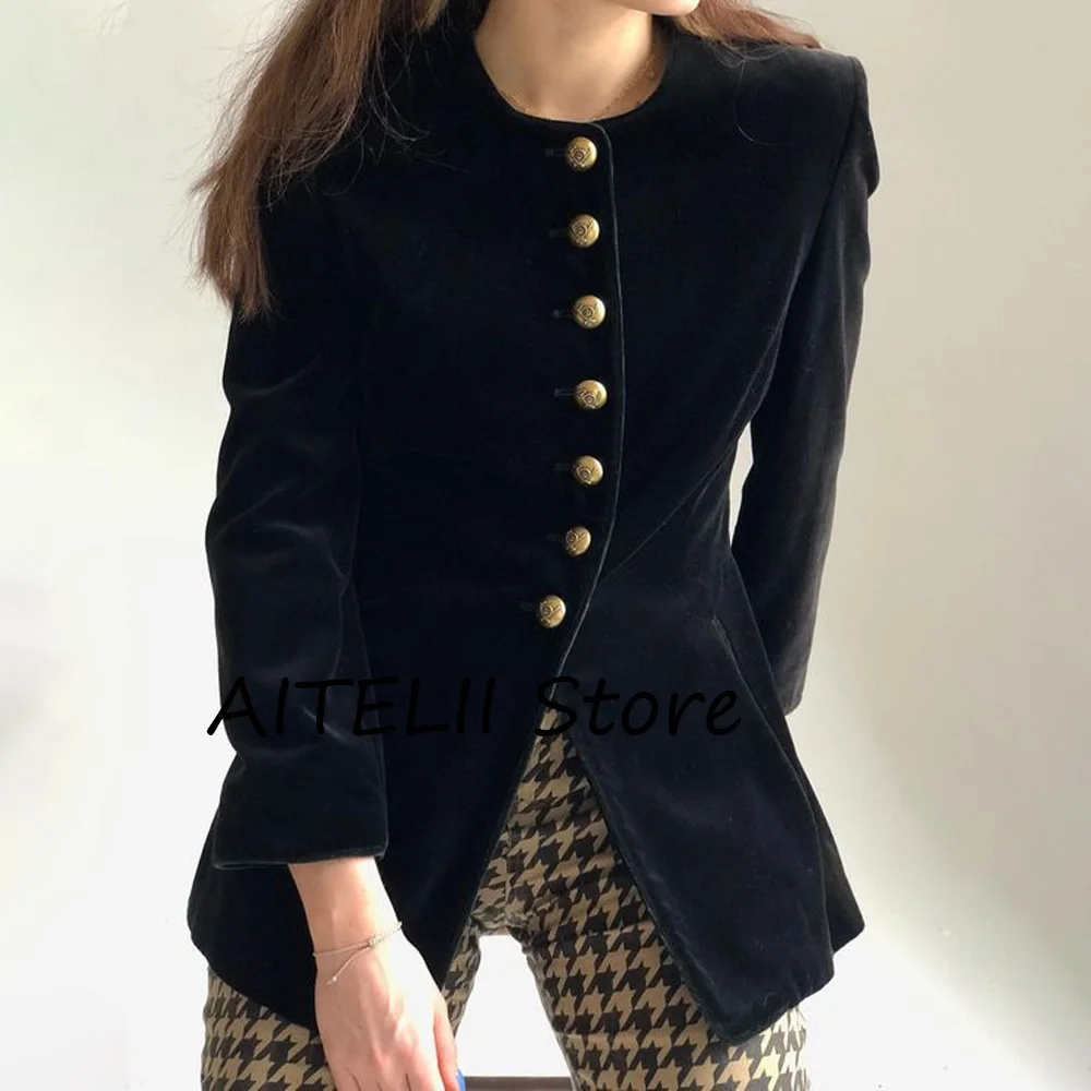 

Женская бархатная куртка Повседневные пальто Женский элегантный шикарный женский топ Новые куртки и пальто для женщин Роскошная модная женская одежда