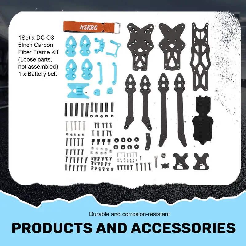 ABPP-5Inch 225Mm 225 Carbon Fiber FPV Drone Frame Kit With 5.5Mm Arm For APEX DC O3 APEX-DC O3 VTX Version FPV RC Drone