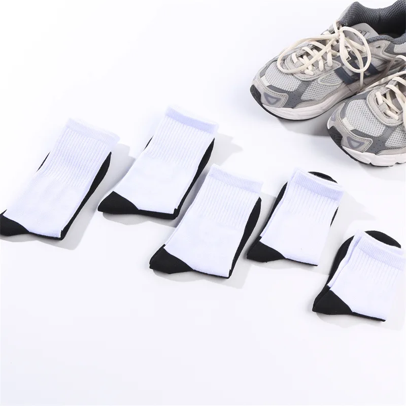 10 Paar weiße Sublimationssocken, Socken für Sublimation, Farbsublimationssocken, mehrere Größen für Teenager und Erwachsene