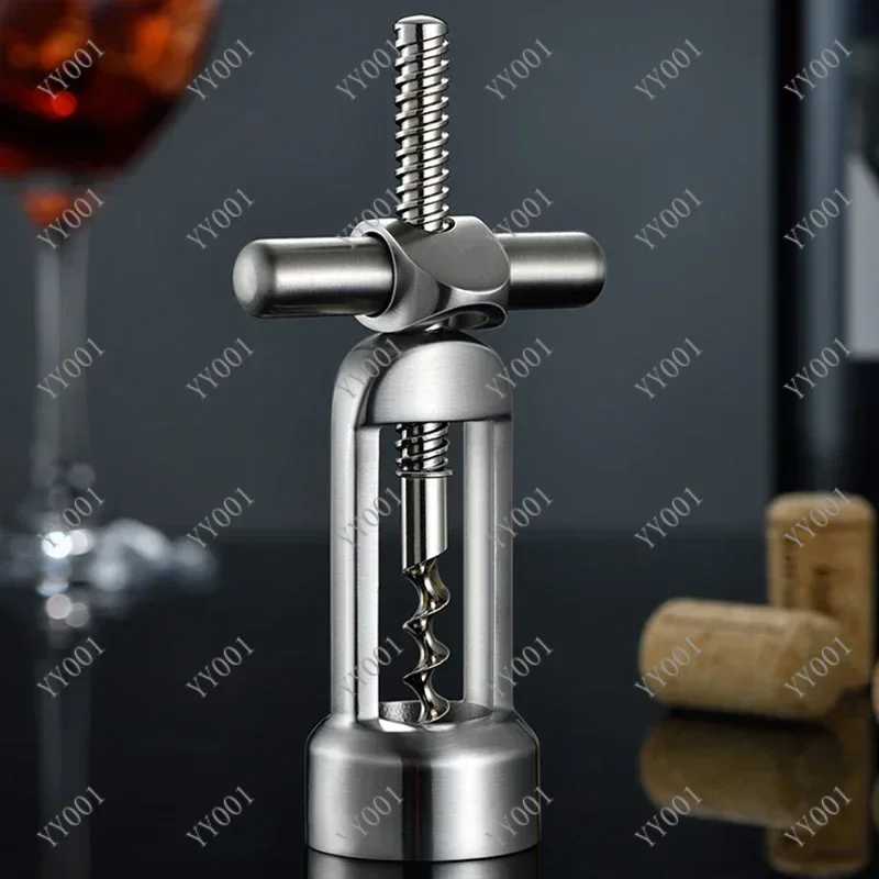 

304 Stainless Steel Vintage Wine Bottle Opener Leverage Design Corkscrew Red Wine Bar Kitchen Tool
