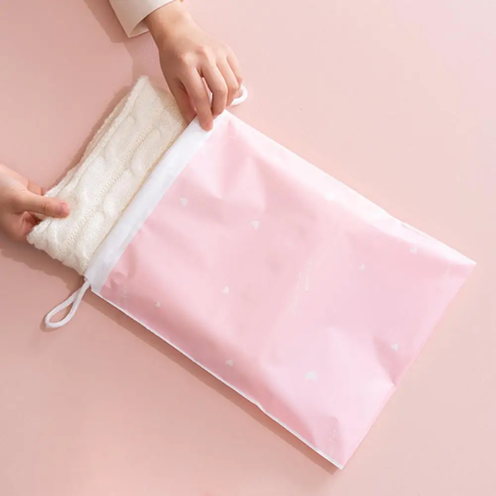 Borsa portaoggetti ecologica con coulisse da viaggio portatile 1PC per articoli vari Borsa per trucco da viaggio Borsa portaoggetti in plastica trasparente impermeabile