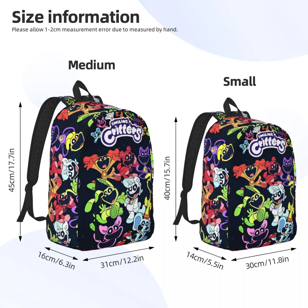 Mochila dos desenhos animados para adolescente, Catnap Smiling Cakes Backpack, Bookbag engraçado dos desenhos animados, Bagpack do estudante