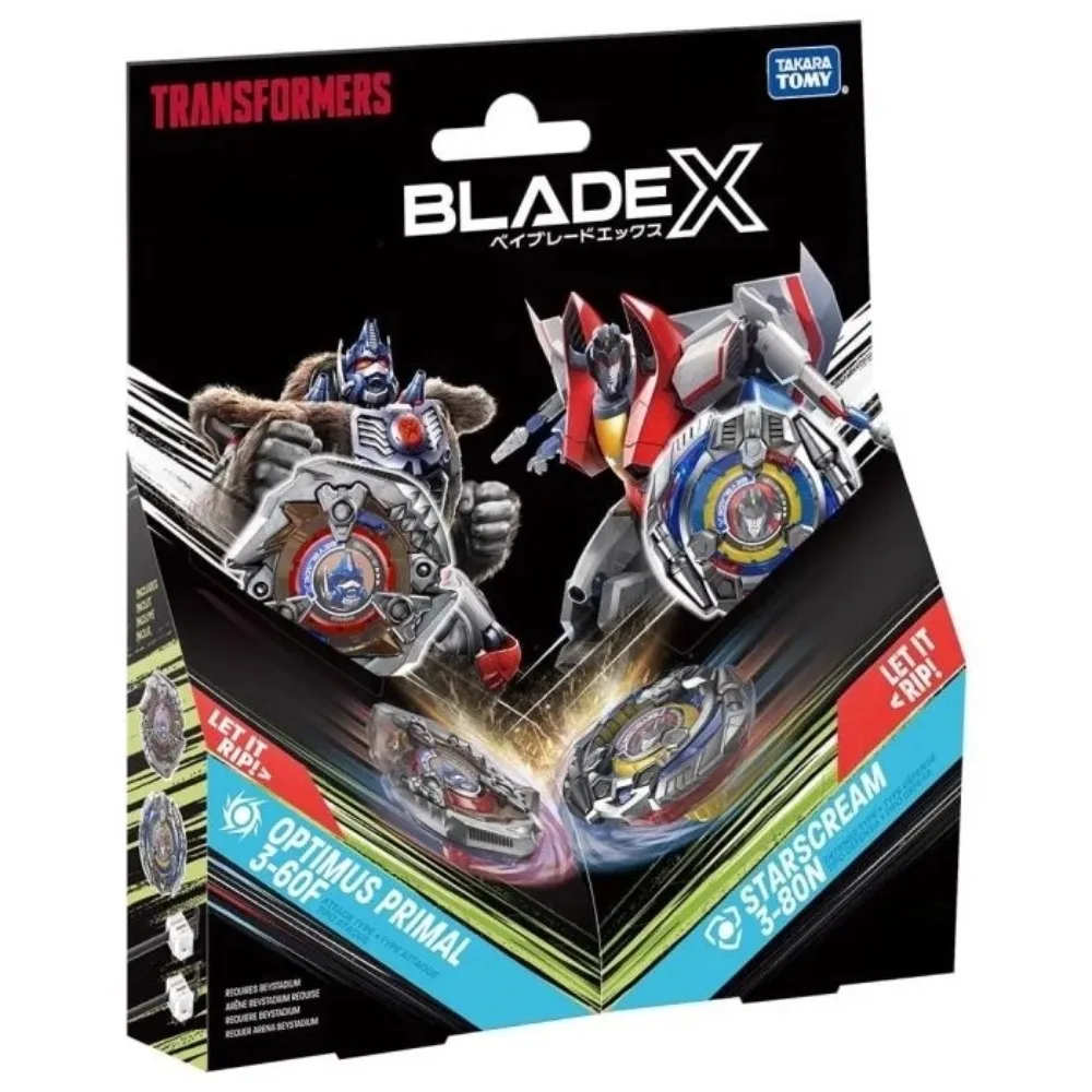 

Оригинальный Takara Tomy Bey X Transformers Collab Optimus Primal 3-60F Vs. Starscream 3-80N BXG37