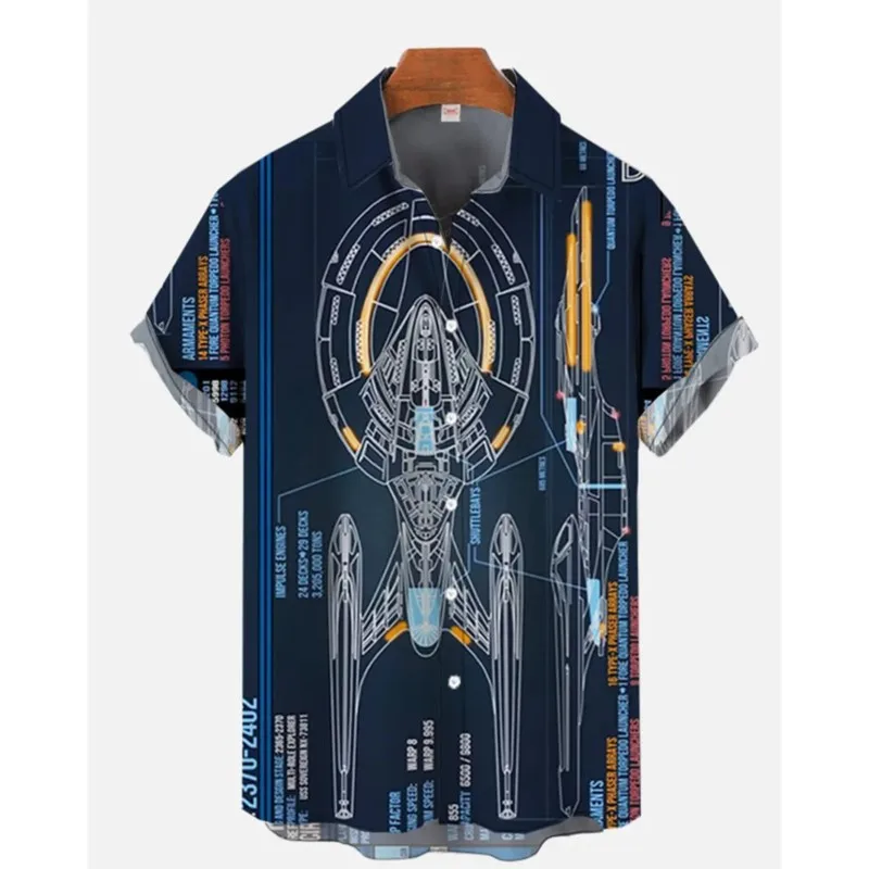 

Men's Summer Batik Shirt Comfortable Casual Short Sleeved Linen Shirt With Irregular Pattern Printed Linen Button Fashion Shirts