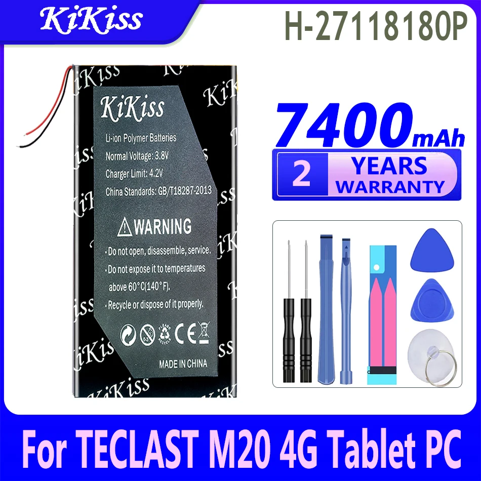 

7400mAh KiKiss Powerful Battery H-27118180P H27118180P For TECLAST M20 4G Tablet PC Batteries