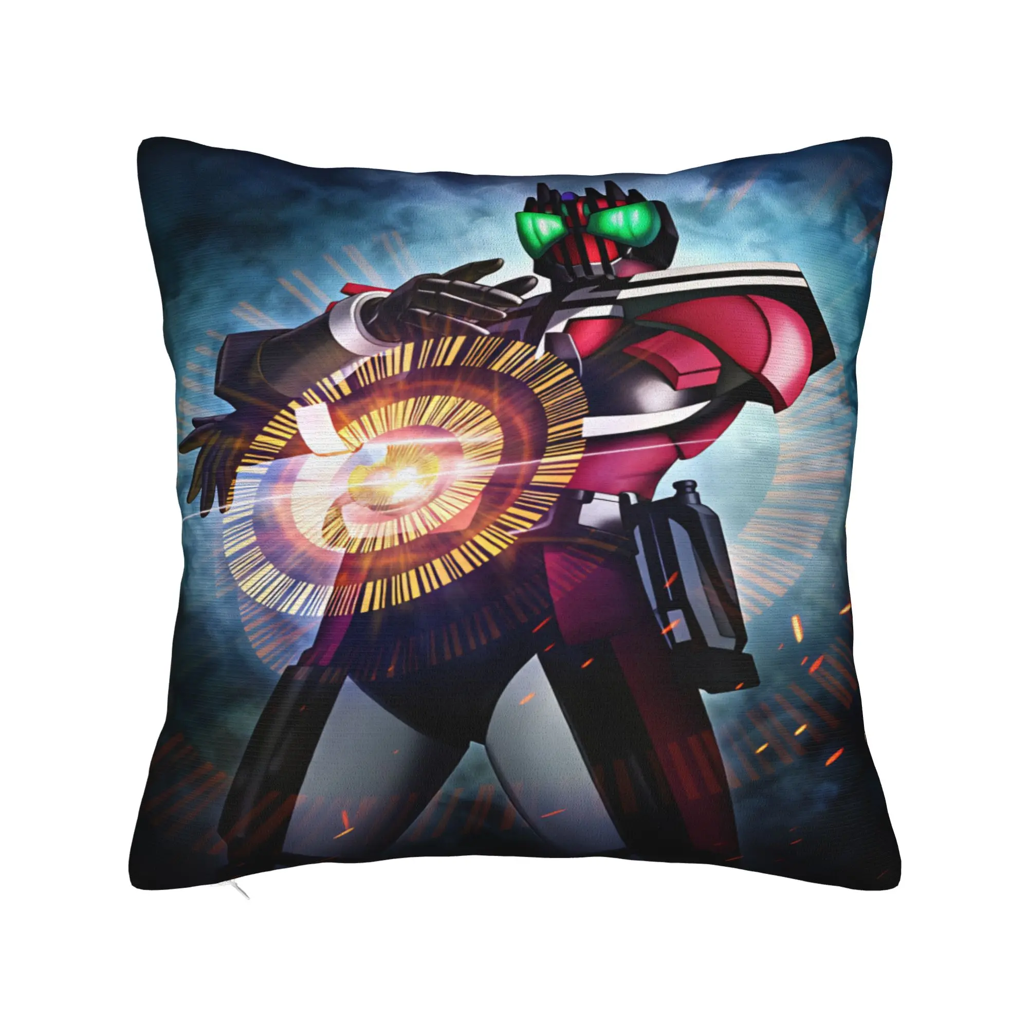 Kamen Rider  Pillow Case  Cute Funny Pillow Cover Print Pillowcases For Chair Sofa Home Decor