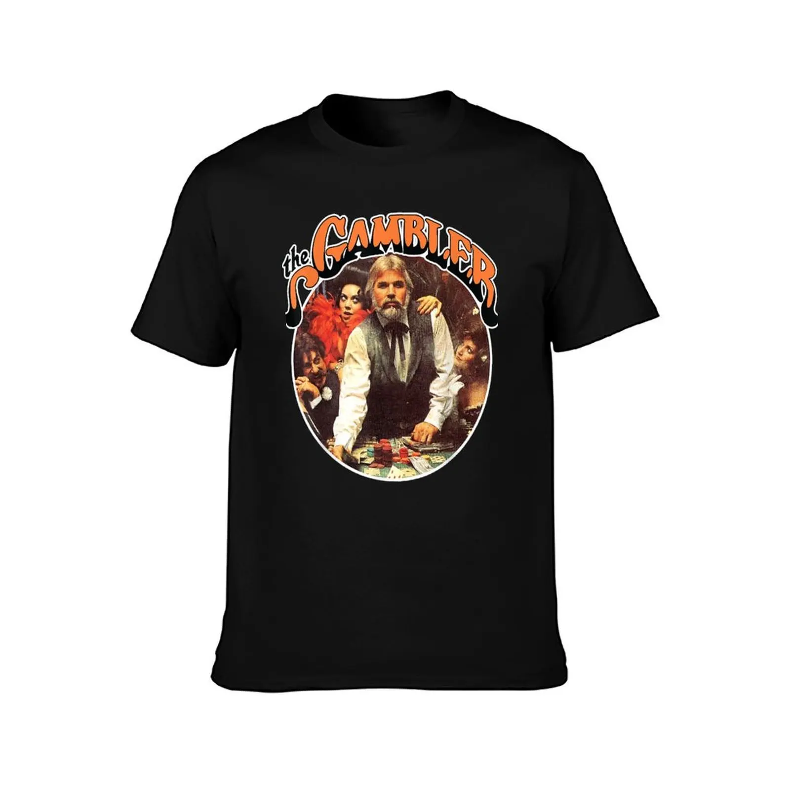 American Singer Kenny Rogers Vintage The Gambler T-Shirt Work Utility Casual Tee Shirt T-Shirt