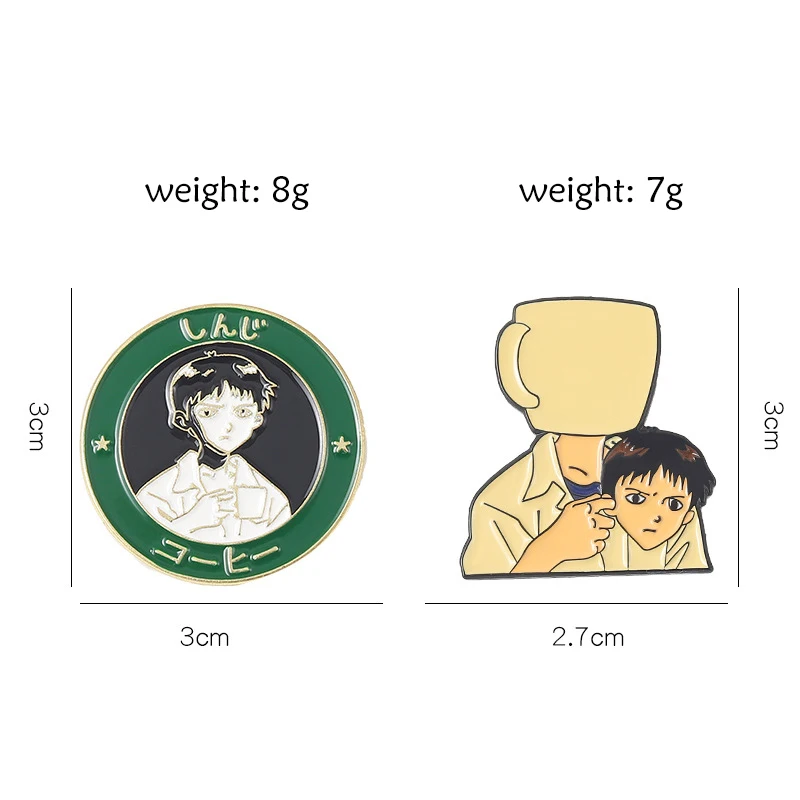 Fashion Creative Coffee Cup Head Metal Enamel Brooch Cartoon Funny Anime Badge Trendy Lapel Backpack Jewelry Accessories Gift