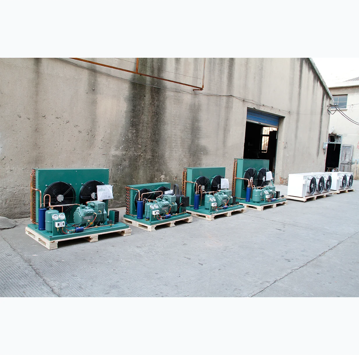 3 4 5 6 8 8HP Industrial Hermetic Compressor Three Phase Air-Water Cooled Condensing Unit With Motor For Freezer Refrigeration