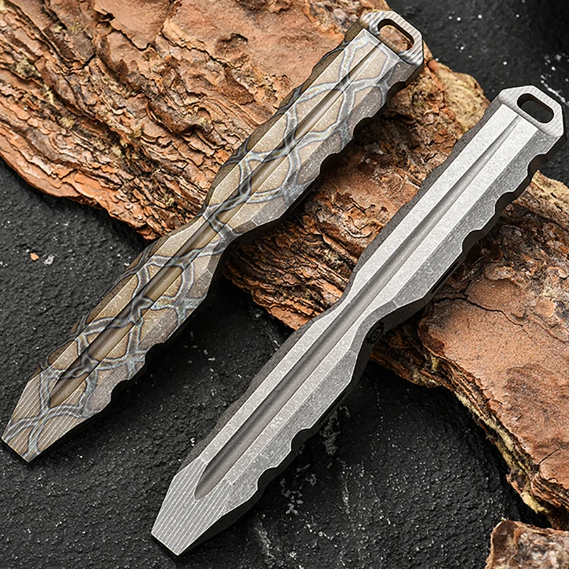 

Titanium Alloy Multifunctional Crowbar EDC Pry Bar Portable Outdoor Survival Tool Camping Hiking Pocket Gadget Keychain Pendant