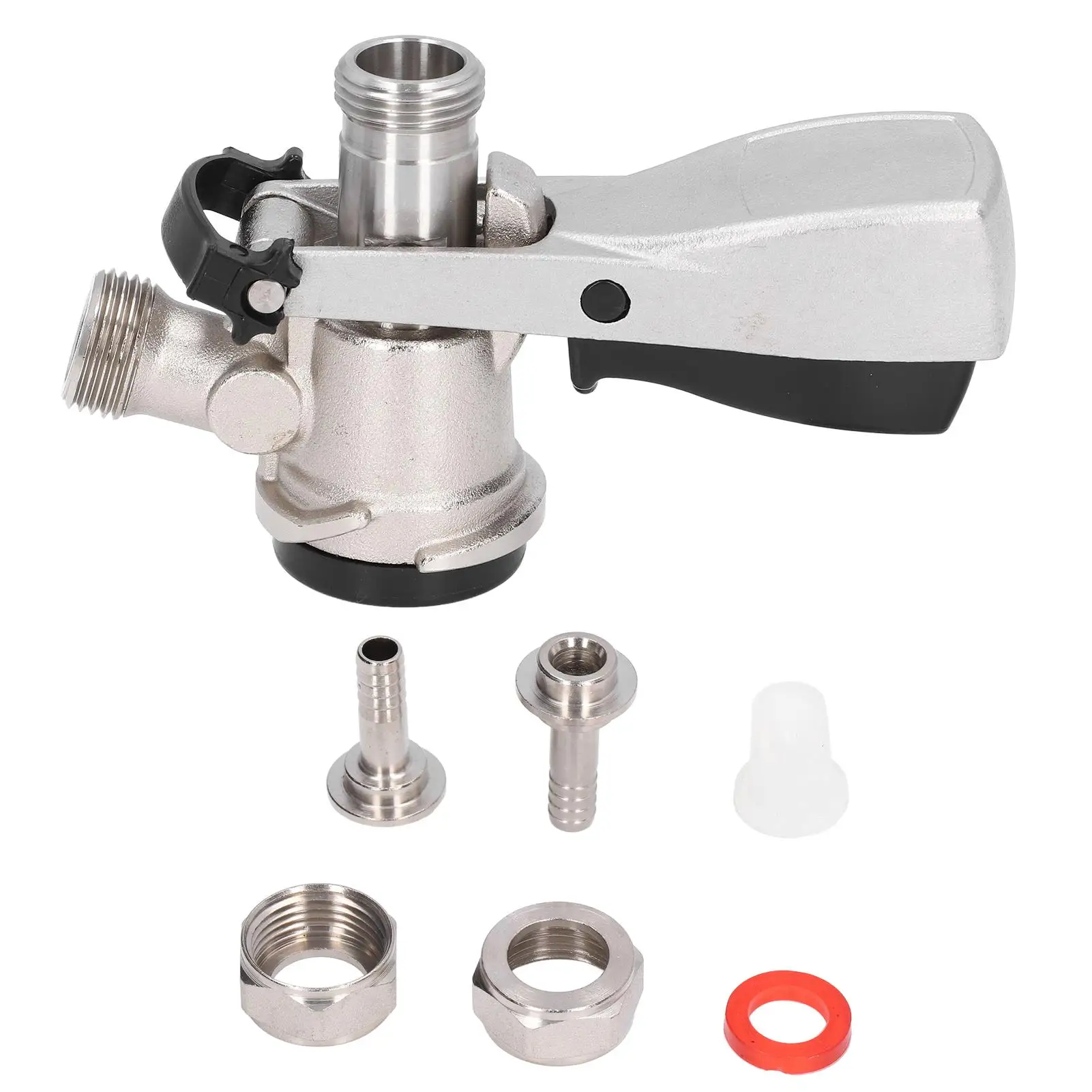 Stainless Steel G5/8 Beer Barrel Faucet Coupler - Brewing Accessory for Beer Distribution