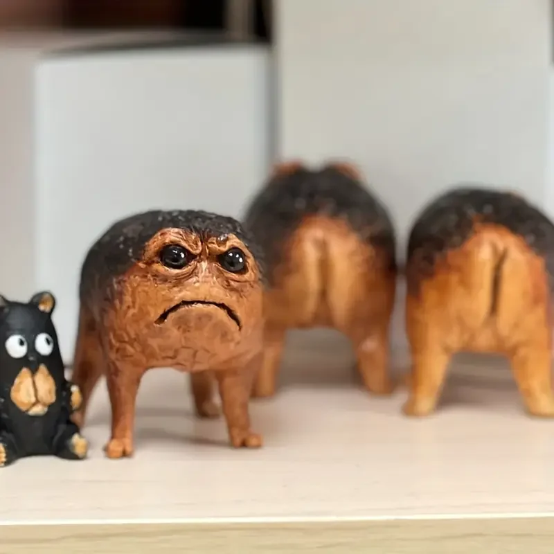 Einzigartige wütende afrikanische Regenfrosch-Bonsai-Accessoires, Harzstatuen – perfekt für Garten-, Outdoor- und Tischdekorationen