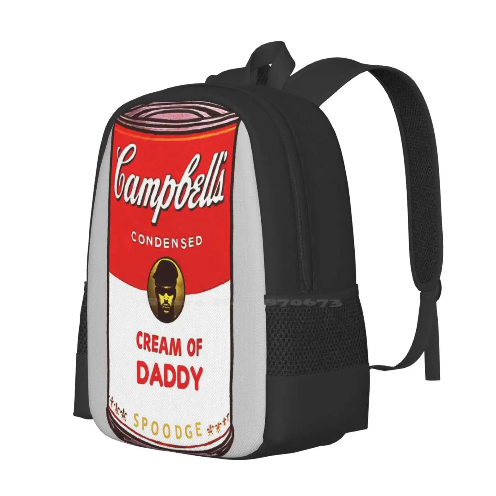 Cream Of Daddy Hot Sale Schoolbag Backpack Fashion Bags Gay Daddy Gay Daddies Dilf Lgbt Queer Soup Pop Art Funny