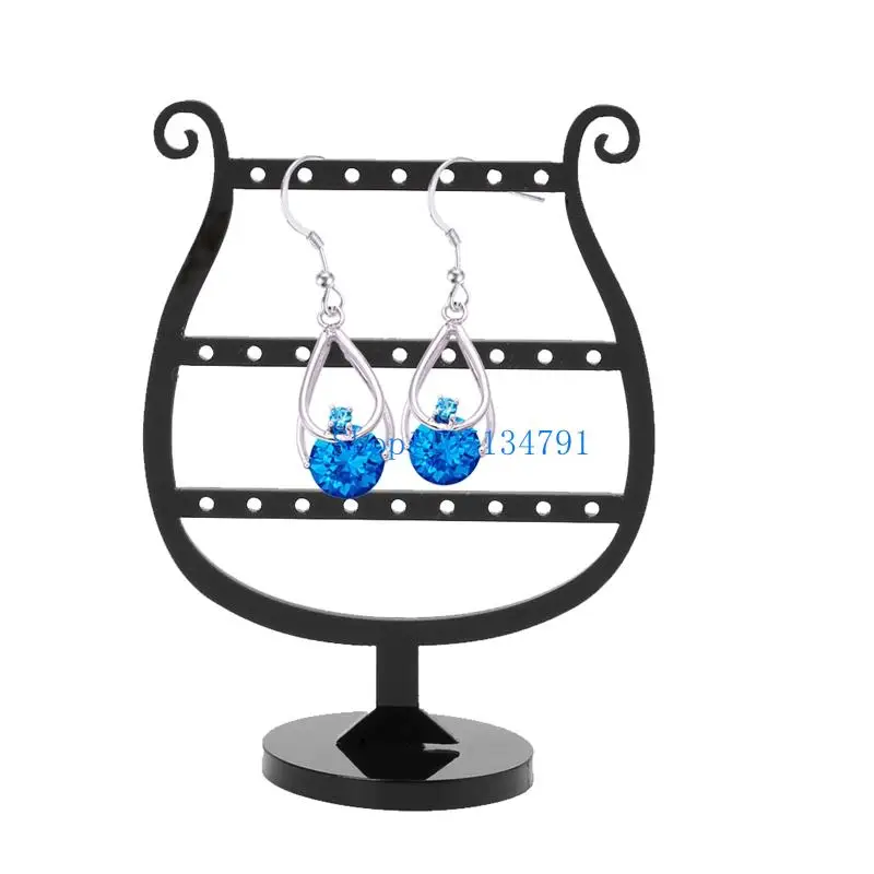 

98km 2 In 1 Earrings Studs 25 Hole Showcase Display Stand Holder Acrylic Jewellery