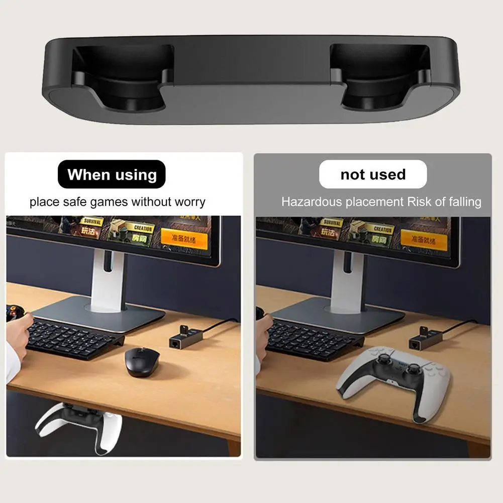 Portable Game Controller Hanging Storage Rack Handle Gamepad Bracket Console Holder Stand Compatible For Ps5/ps4