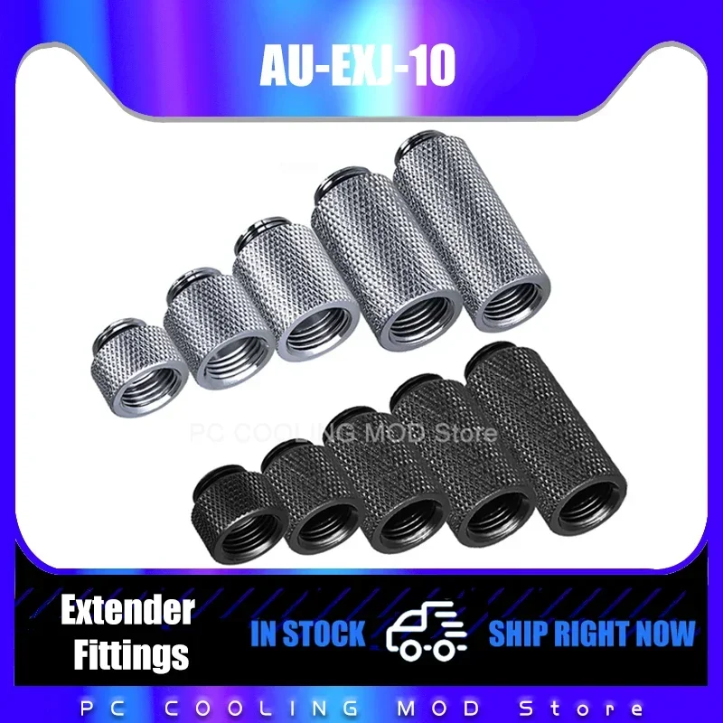 

Фитинг адаптера удлинителя водяного охлаждения, удлинительное сиденье 10 мм, 15 мм, 20 мм, 30 мм, 40 мм, G1/4, между мужчинами и женщинами, AU-EXJ-10