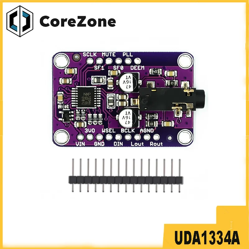 1334 UDA1334A I2S DAC Audio Stereo Decoder Module Board