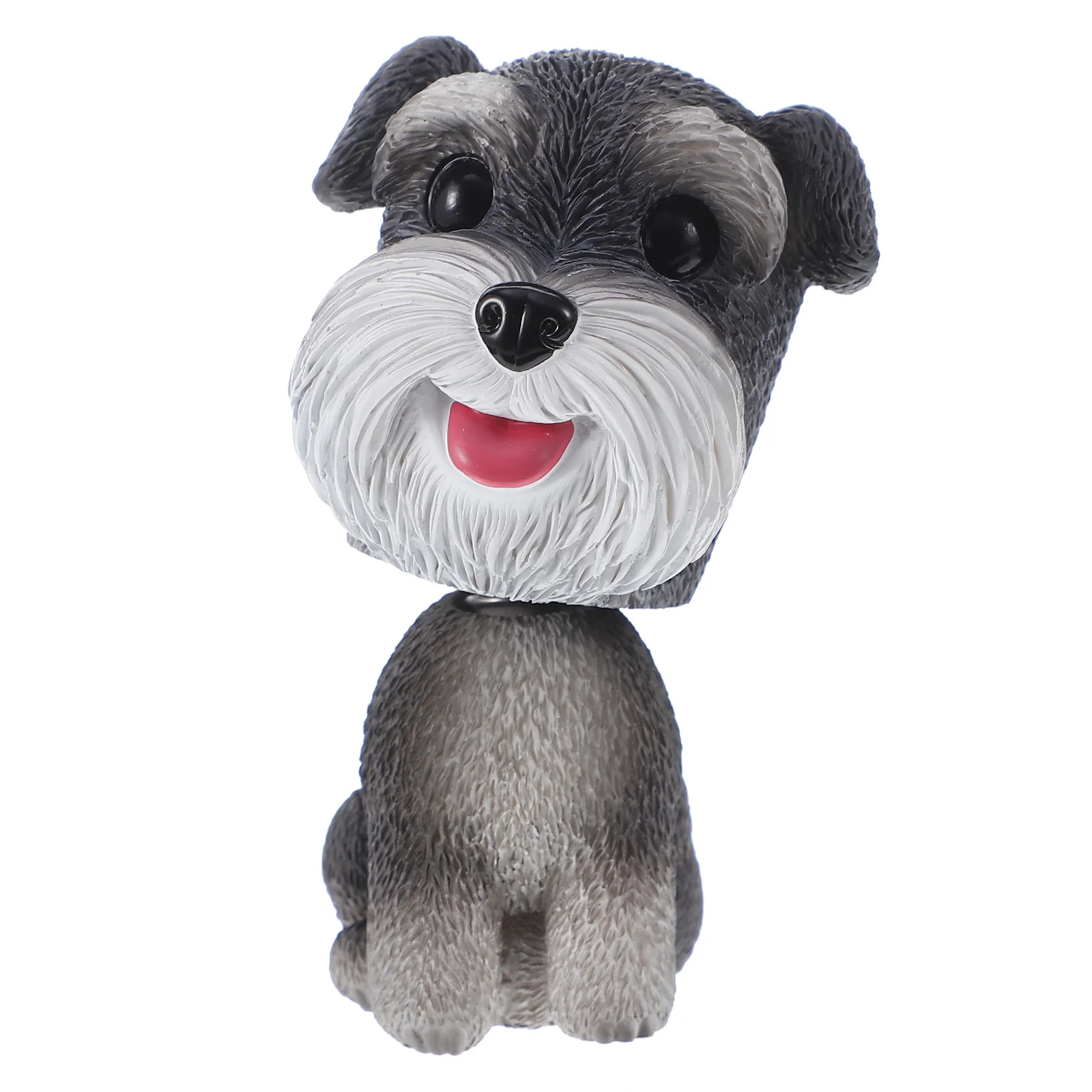 

Cake Topper Figurine Pup Schnauzer Shaking Cute Dog Figurines for Desk Ornament