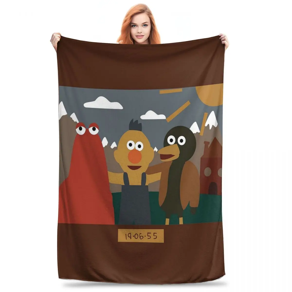 Don't Hug Me I'm Scared Minimalist Blankets Flannel Super Soft Throw Blankets Throw Blanket For Home Office Throws Bedspread