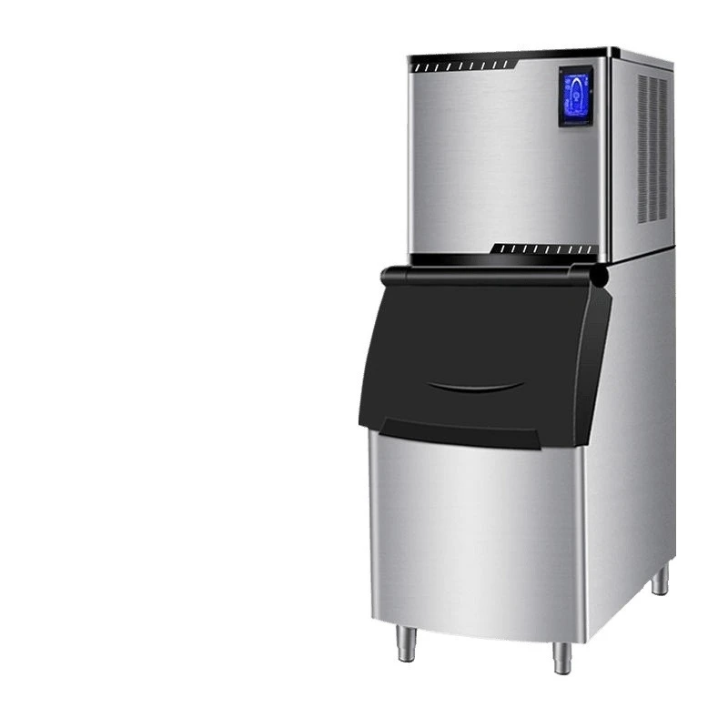 

Ice cube electrical ice machine commercial large milk tea shop square machine wind
