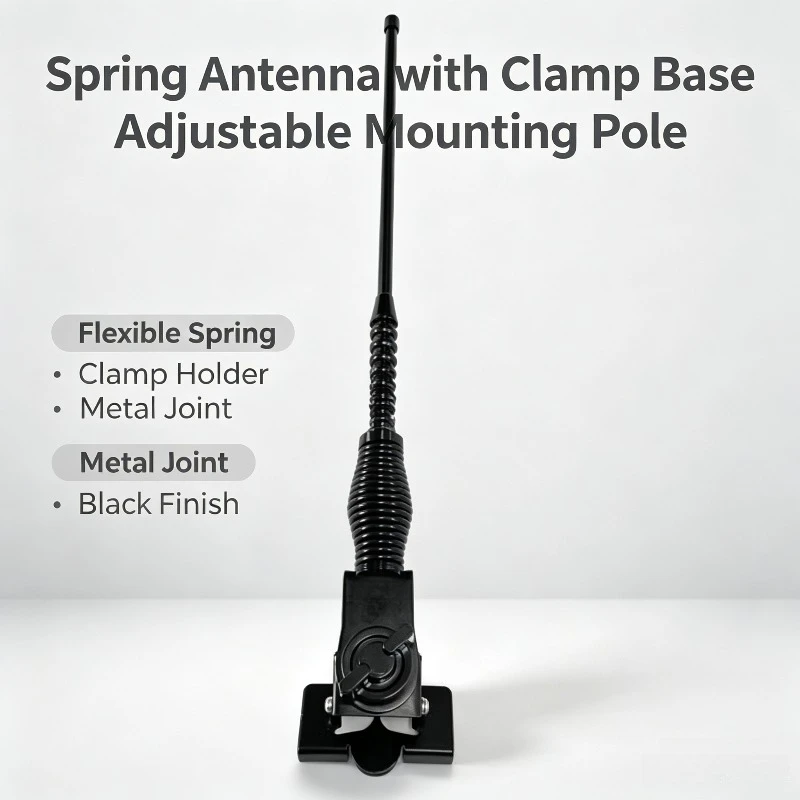 Car Edge Clip Antenna, Vehicle Decor Antenna, Modified Metal Flagpole for Off-road Vehicle & Motorcycle Decoration