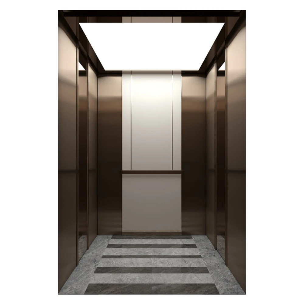Commercial Home Lift Elevator Modern AC Drive Passenger Elevator 304 Stainless Steel 630-1350kg Capacity for Office Buildings