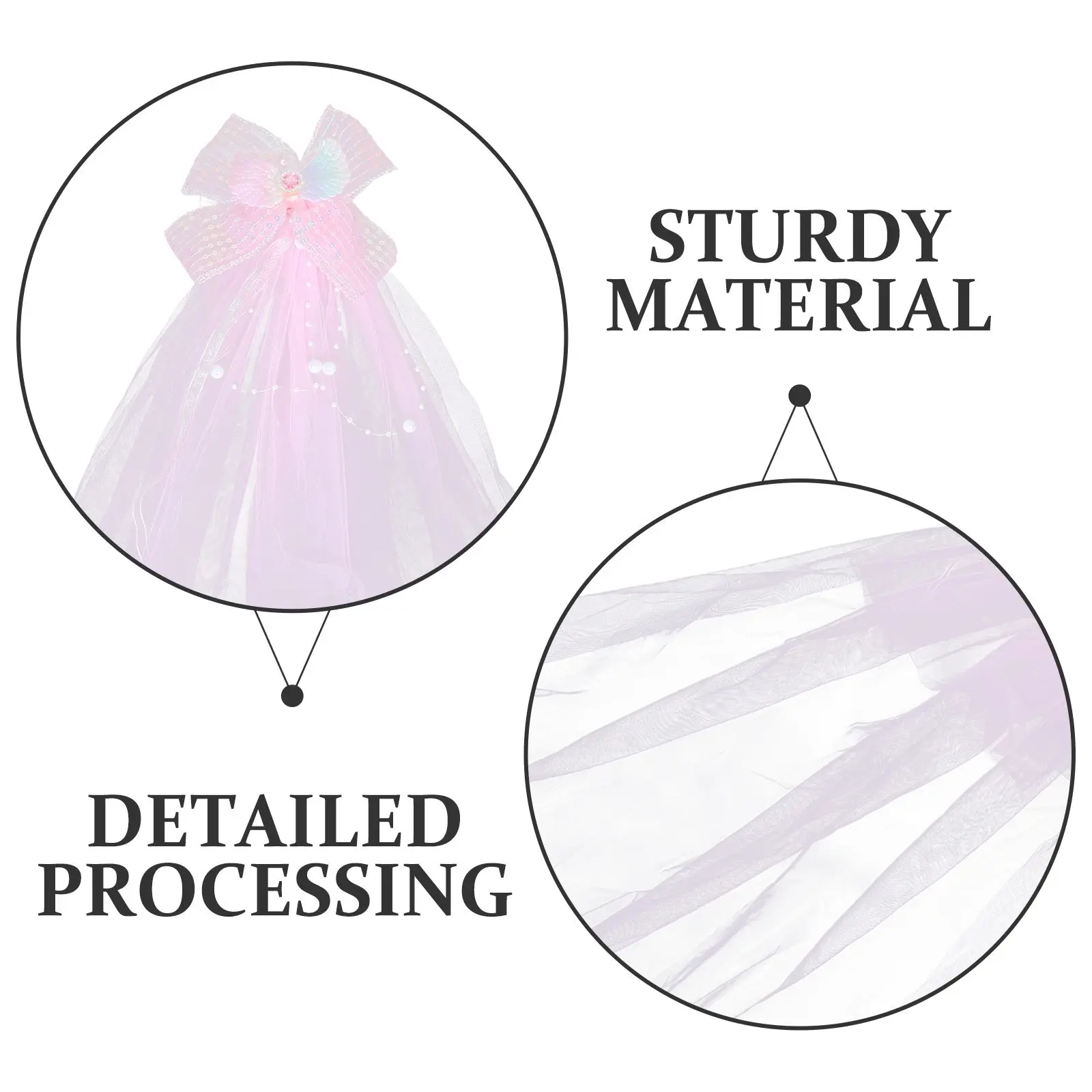 Accessori per fermagli per capelli con fiocco per capelli in rete da principessa per bambini Festa di compleanno per ragazze Archi per bambini Copricapo per bambini