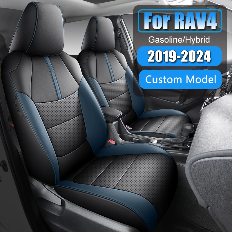 Luxury Interior Upgrade Car Seat Covers For Toyota RAV4 2019 2021 2022 2023 2024 Waterproof  Leather Automotive Seat Cushion