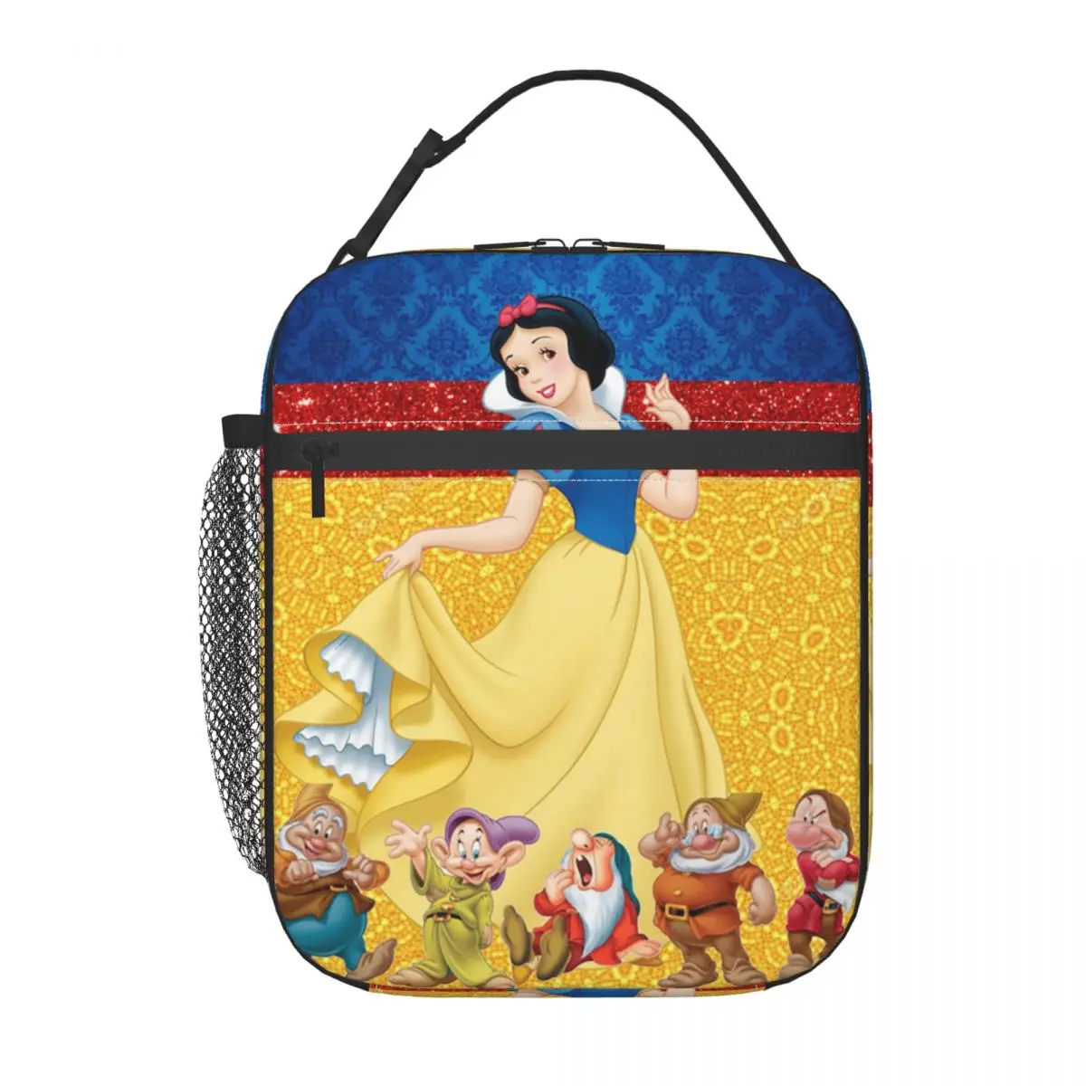 

Custom Snow White And The Seven Dwarfs Lunch Bag for Thermal Cooler Insulated Bento Box Office Work School Resuable Tote Bags