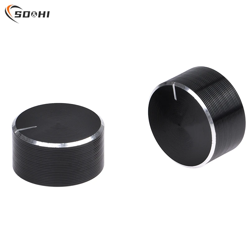 26x14mm 6mm Shaft Hole Aluminum Alloy Potentiometer Knob Volume Control Knob Potentiometer Knob