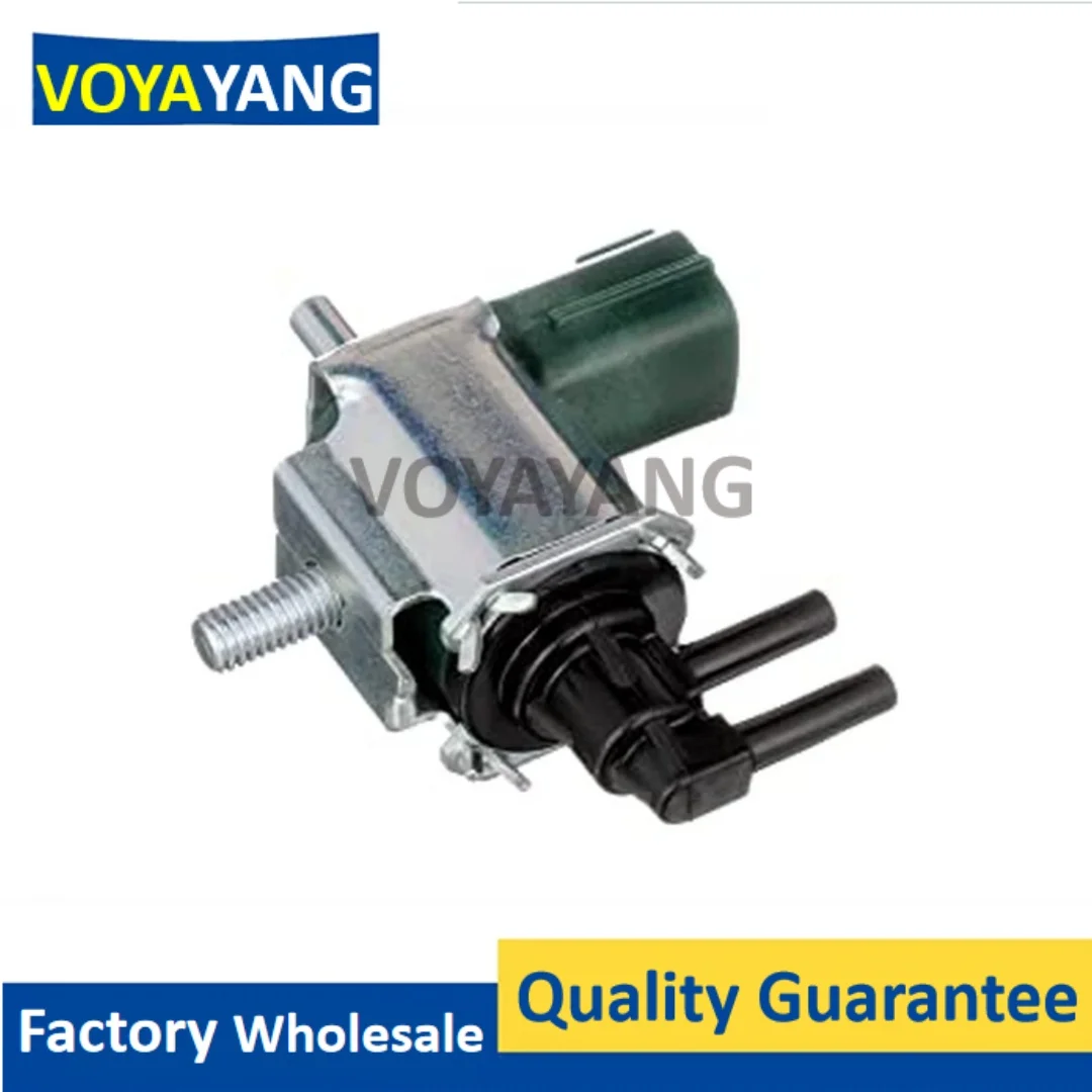 new 1pcs #133V EGR Vacuum Switch Vapor Canister Purge Solenoid Valve for Nissan (Green&Silver) K5T46581 14956-31U01 14956-31U00